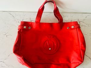 Armani Red Tote- For Office And College Women