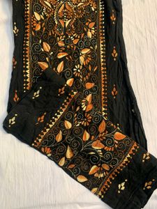 Embroidered Black Kurti