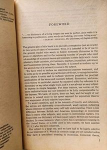 A dictionary of economics