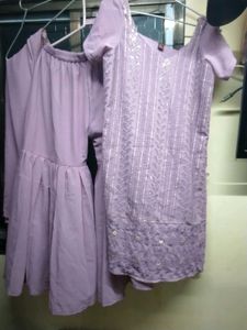 Lavender Kurta Set