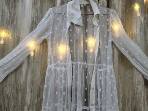 Polka Dot Sheer Duster