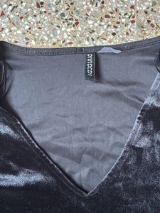 Black Velvet Bodycon Mini Dress