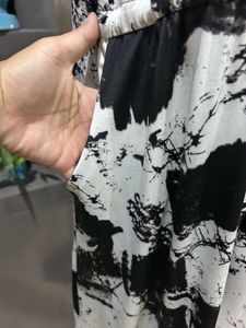 Summer Dress Black And White