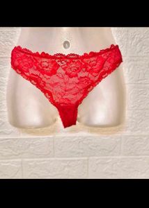 🎄Buy 2, Get 1 Free🎁Red Lace Thong Panty