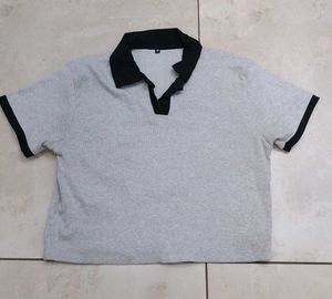 Grey Polo T-Shirt