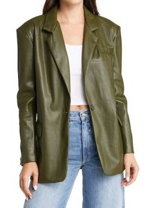 Leather Blazer For Women