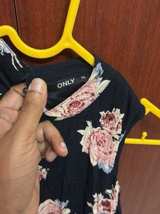 Floral Cold Shoulder Dress