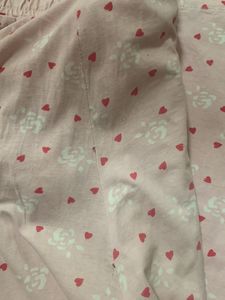 Clovia Heart Print Bight Auit With Full Lower