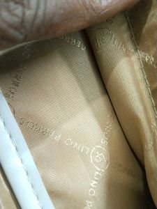 Lino Perros Cream Colour Hand Bag