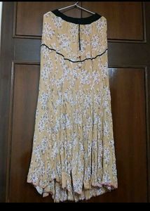 Floral Print Long Skirt