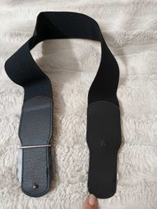 Black Belt With Silver Buckle