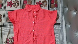Floral Printed Cropped Shirt