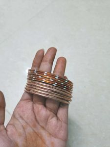 Metal &amp; Clay Bangles Combo