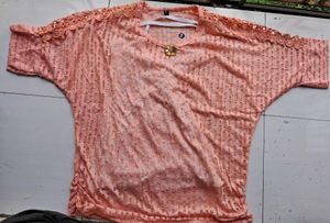 Peach Top with Inner (Size XL)
