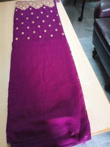 Elegant Purple Saree