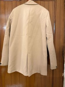 Double Breasted Chic Beige Blazer