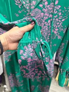 H&amp;M Floral Green Dress