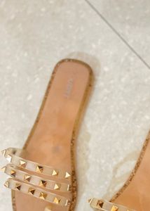 Studded Clear Sandals