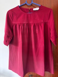 Playdress Maroon Top - Size M