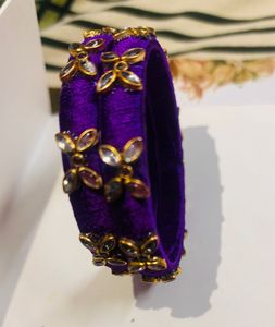 Purple Silk Thread Bangles
