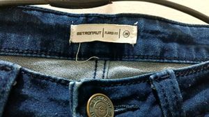 Dark Blue high waist Wide Leg Jeans