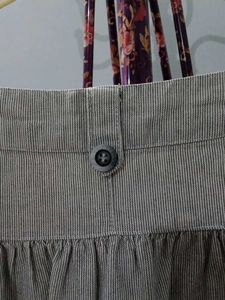 cotton Button Detail Skirt
