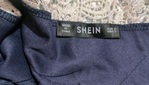 SHEIN Colour Block Lacey Sheath Dress