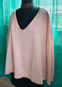 🎁Buy 2 Get 1 Free🎁Peach V-Neck Pullover Top