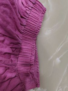 A beautiful pink skirt with acrylic fabric for sty