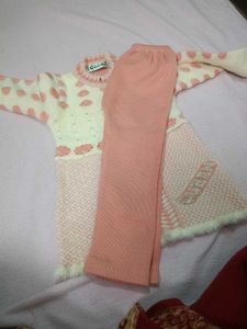 Woolen Baby Girl Clothing Set
