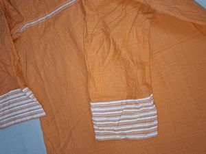 Orange Embroidered Kurta