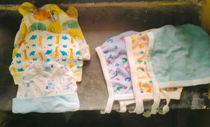New Born Cotton Caps (0-5 Months) Pack Of 6