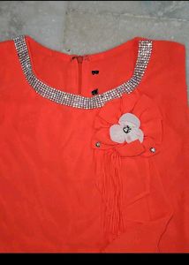 Girls Orange Dress