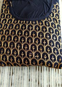Women  Fashionable  Embroidery Kurta Palzoo Set Wi