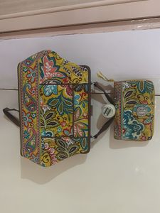 Vera Bradley Purse and Wallet Set