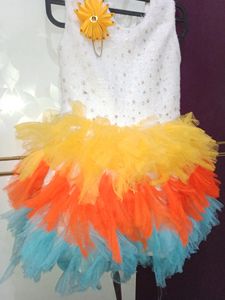 (1-2.5 Yr)Rainbow Frock for Babygirl