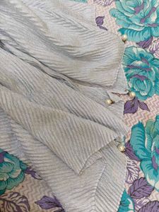 (New)Elegant Silver Dupatta cum Scarf🧣