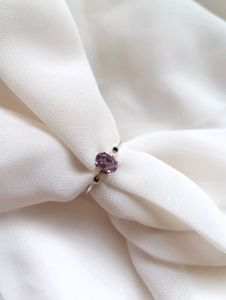 Original Silver Amethyst Stone Ring