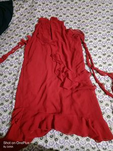 NewDress Bundle: Neavy Blue Sleeveless &amp; Red Ruffl