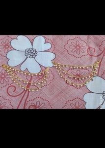 Pearl &amp; Gold Ear Chain