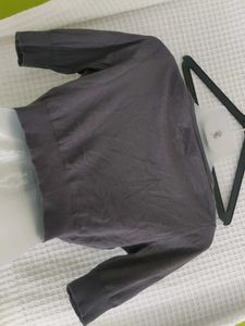 OLD NAVY Gray Cropped Cardigan