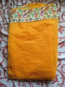 Yellow Saree with Beautiful border
