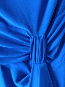 Ralph Lauren Draped Blue Gown