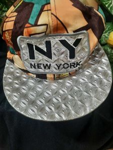 NY Graphic Print Snapback Hat