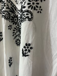 White Embroidered Kurti