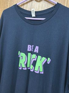 Oversized Rick And Morty Navy Blue T-shirt