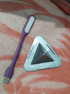 Laptop Light, Triangle Shape Mobile Stand