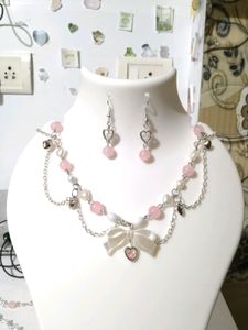 ethereal coquette pink necklace 🧚🏻‍♀️💓