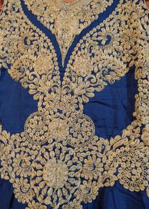 PRICE DROP:SHAADI SPECIAL BLUE &amp; GOLD ETHNIC GOW