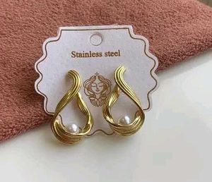 Pearl Gold Trendy Earrings